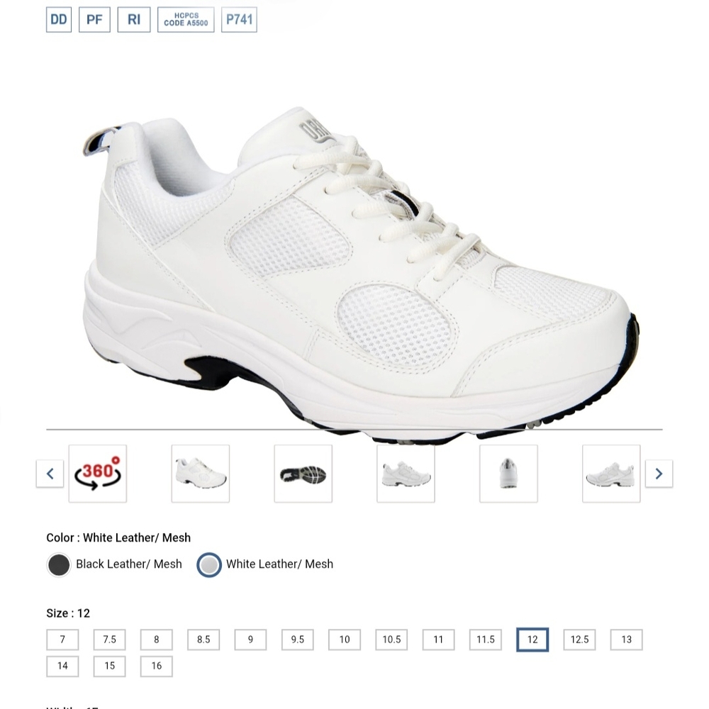 DREW White Athletic Shoes with Supportive Design